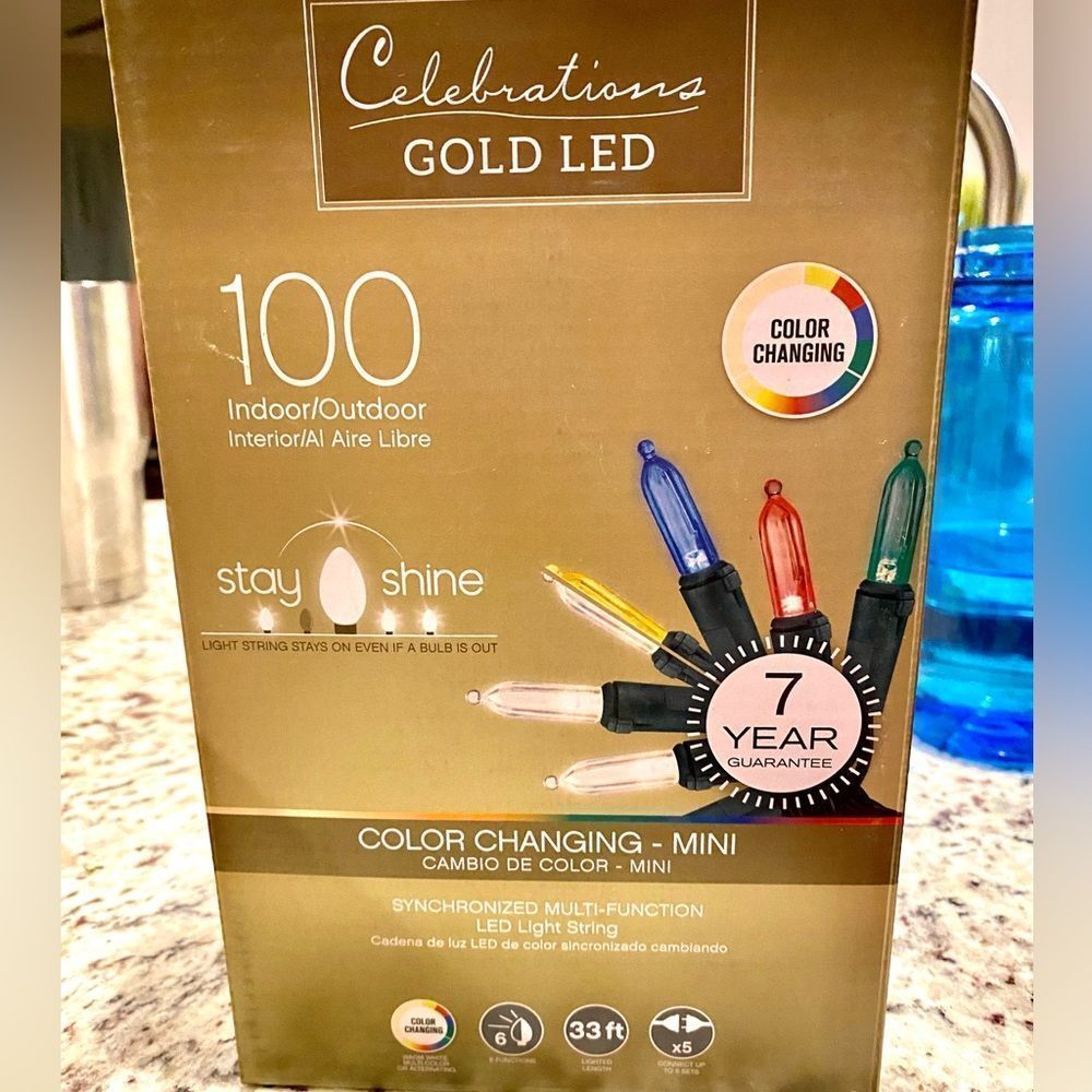 Color Changing Xmas Lights-NEW in box